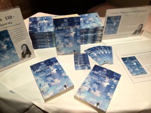 My book for sale at the events