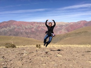 We were so impressed by the multi-colored mountains near Humahuaca in Northern Argentina.  More than 4000 feet above sea level!
