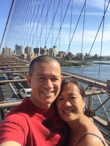 We walked across the Brooklyn Bridge for our anniversary